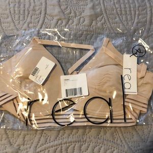 Contour wire free bra